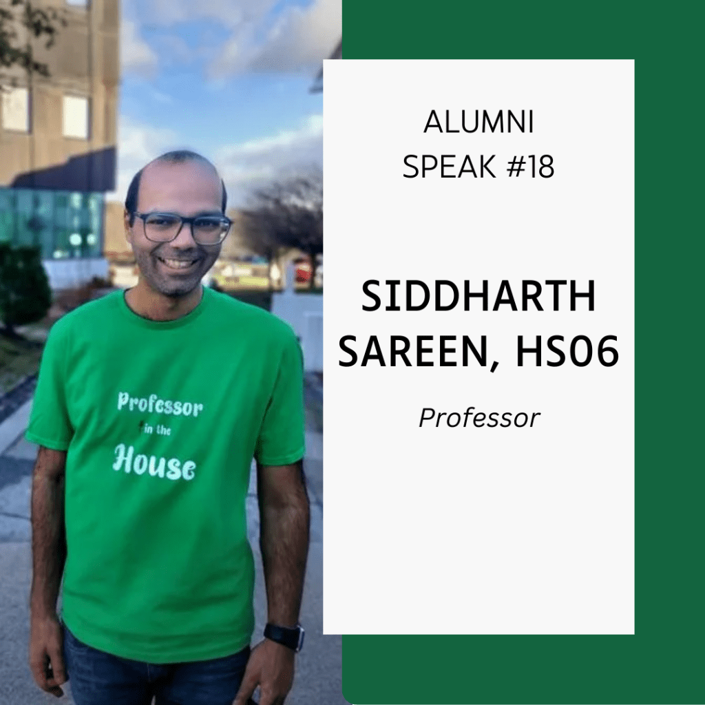 Alumni Speak #18 | Siddharth&nbsp;Sareen